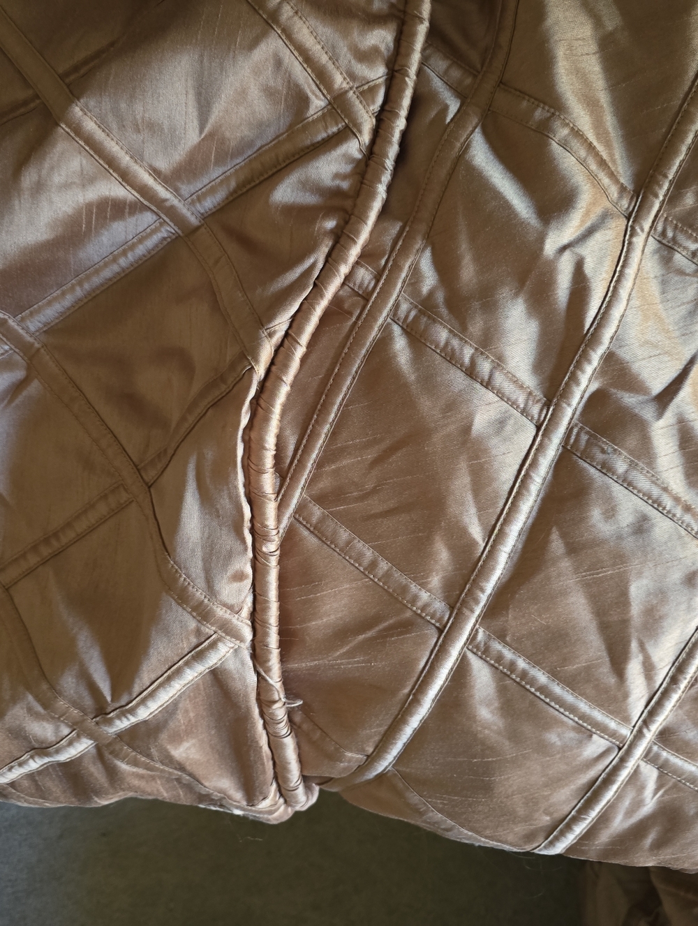 Elegant Quilted Gold Comforter